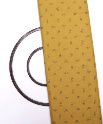 yellow and grey kids print denim fabric b108 6030